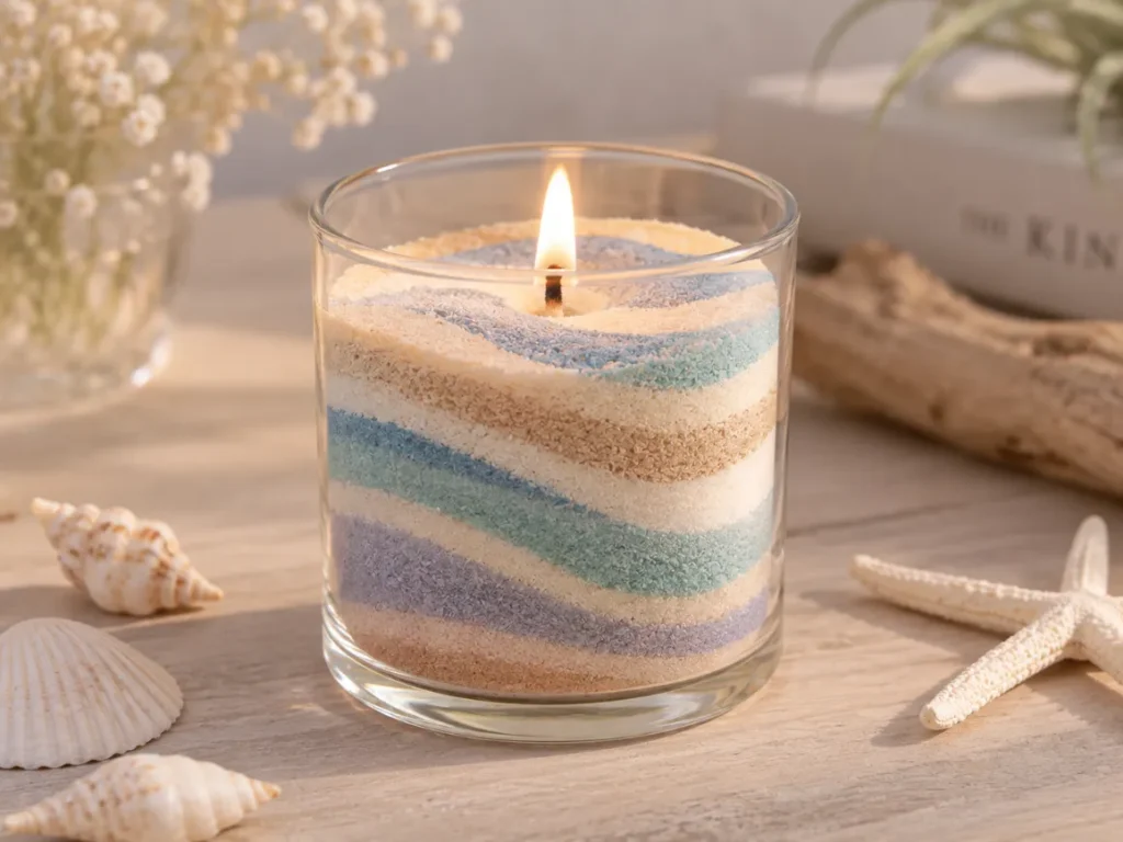 月のキャンドル専門店の「Candle Shop Fragment」がサンドキャンドルについて解説します